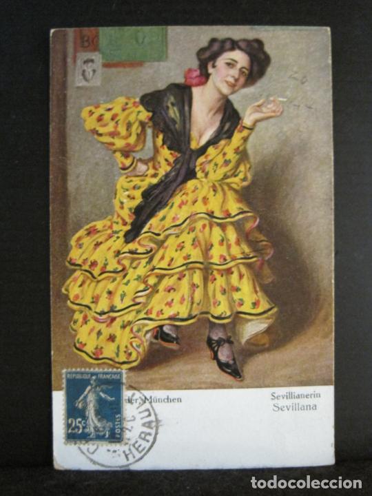 Postales: SEVILLA-MUJER SEVILLANA-POSTAL ANTIGUA-(102.933)