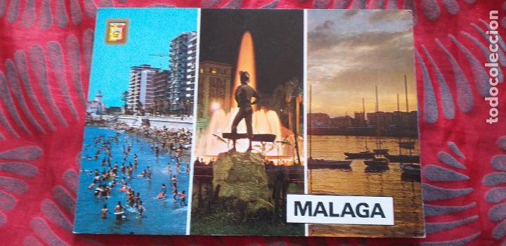 Postales: MALAGA-RV-COSTA DEL SOL-150X105MM-PLAYA-EL CENACHERO-PUERTO