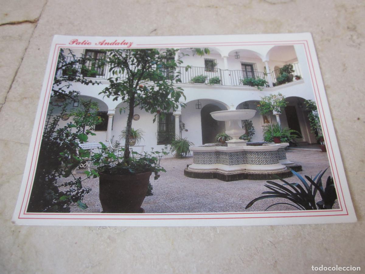 Postales: POSTAL PATIO ANDALUZ - HOTEL LOS HELECHOS - SAN LUCAR DE BARRAMEDA - CADIZ