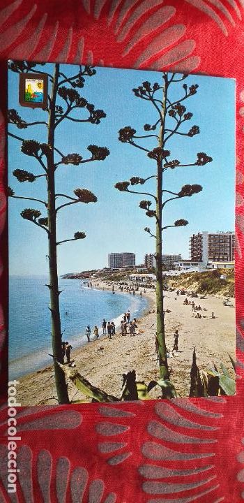 Cartes Postales: MALAGA-RV-COSTA DEL SOL-150X105MM-TORREMOLINOS-PLAYA FUENTE DE LA SALUD