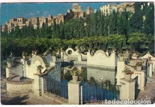Postales: -23298 POSTAL MALAGA, JARDINES DE PUERTA OSCURA Y LA ALCAZABA, EDICIONES JOSELU