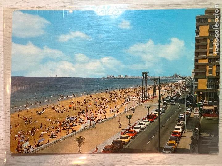 Postales: FOTOGRAFIA POSTAL. CADIZ N&ordm; 142. PLAYA DE LA VICTORIA. EDICIONES ARRIBAS.