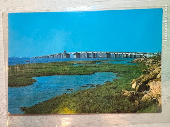 Postales: FOTOGRAFIA POSTAL. CADIZ N&ordm; 180. PUENTE JOSE LEON DE CARRANZA. PAPELERIA ALFA.