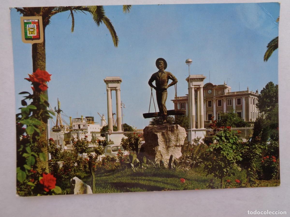 Postales: POSTAL DE MALAGA ( COSTA DEL SOL ): PLAZA DE LA MARINA , EL CENACHERO