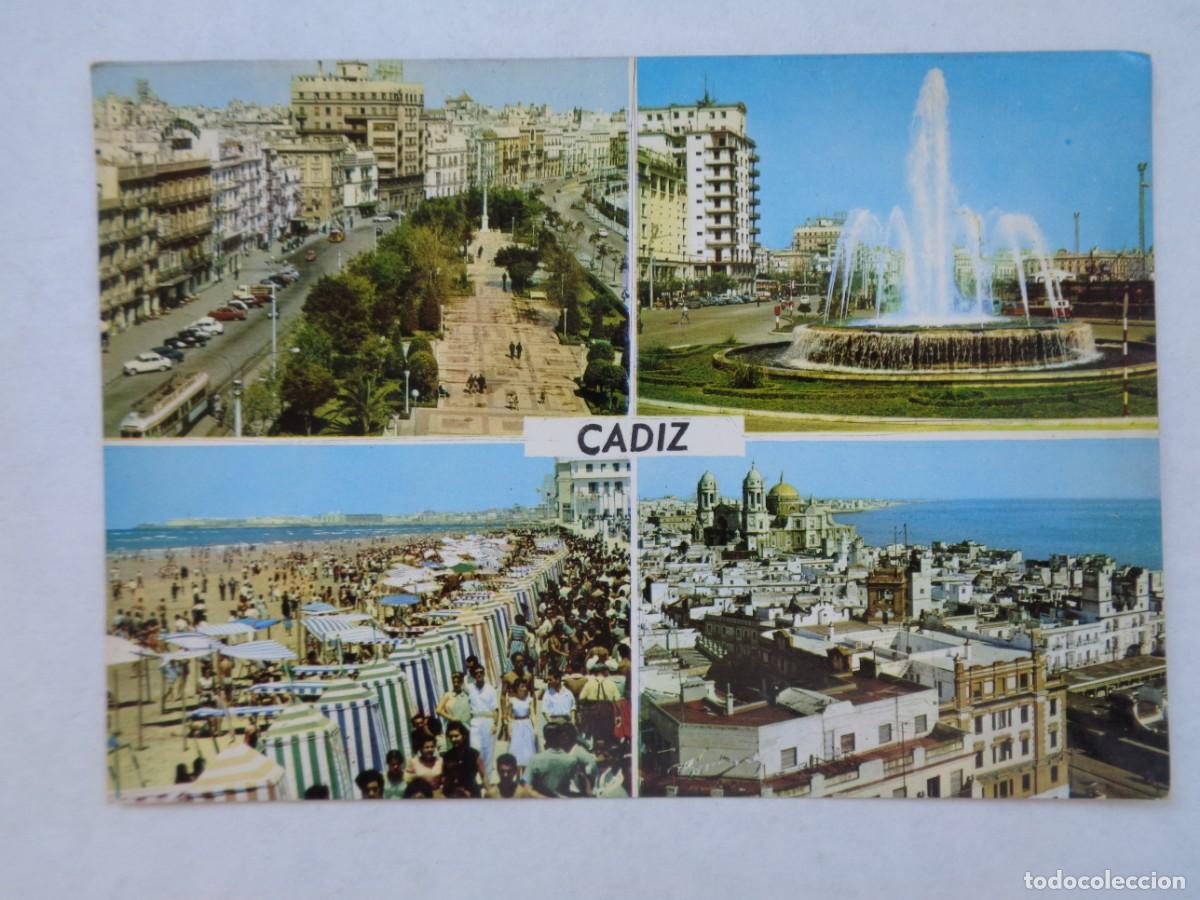 Postales: POSTAL DE CADIZ : VISTAS DE LA CIUDAD . A&Ntilde;OS 60