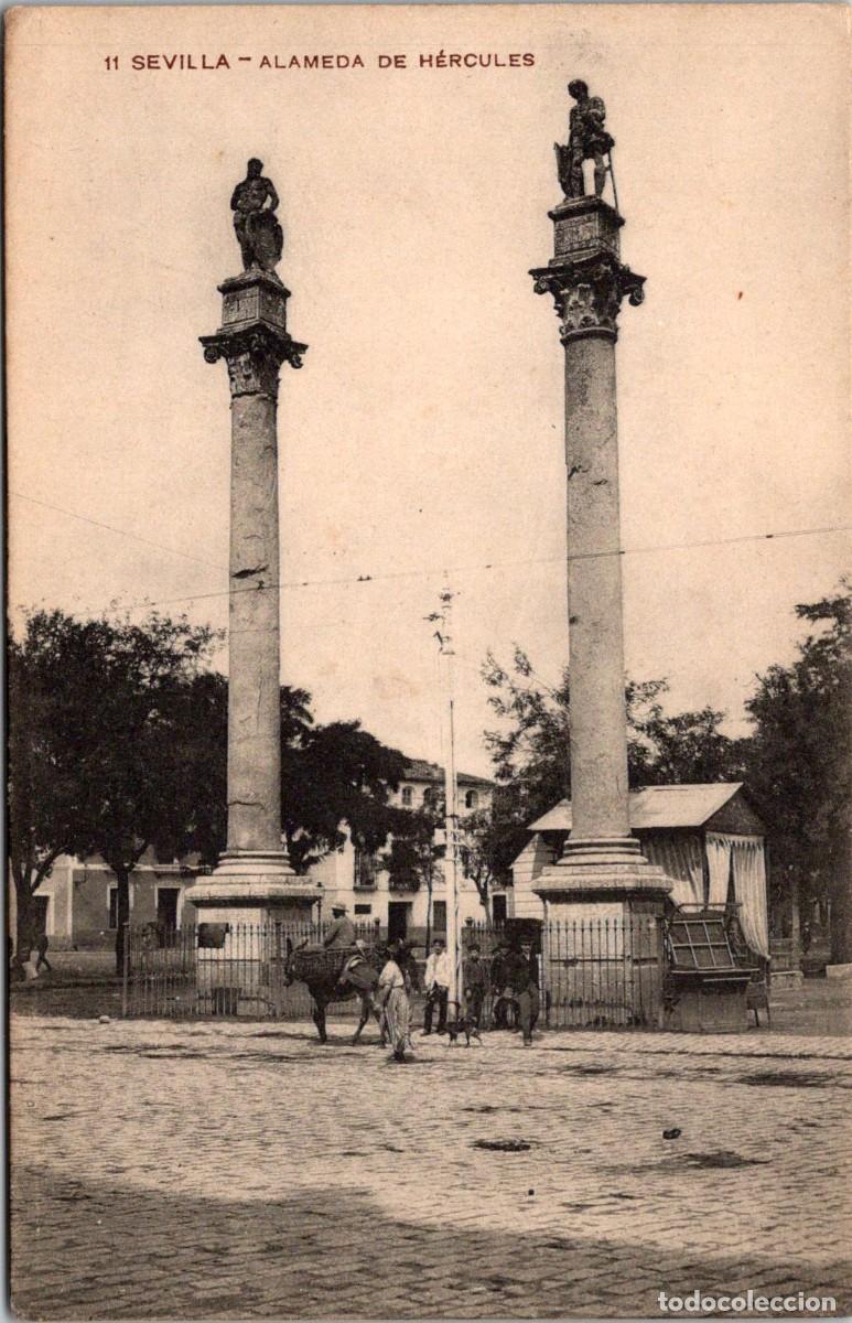 Postkarten: Sevilla - Alameda de H&eacute;rcules - Ed. Miss&eacute; Hs. n&ordm; 11 - 139x90mm