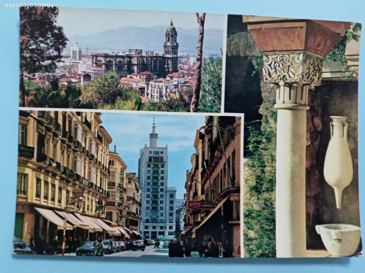 Postales: POSTAL DE MALAGA ( COSTA DEL SOL ): BELLEZAS DE LA CIUDAD. A&Ntilde;OS 60