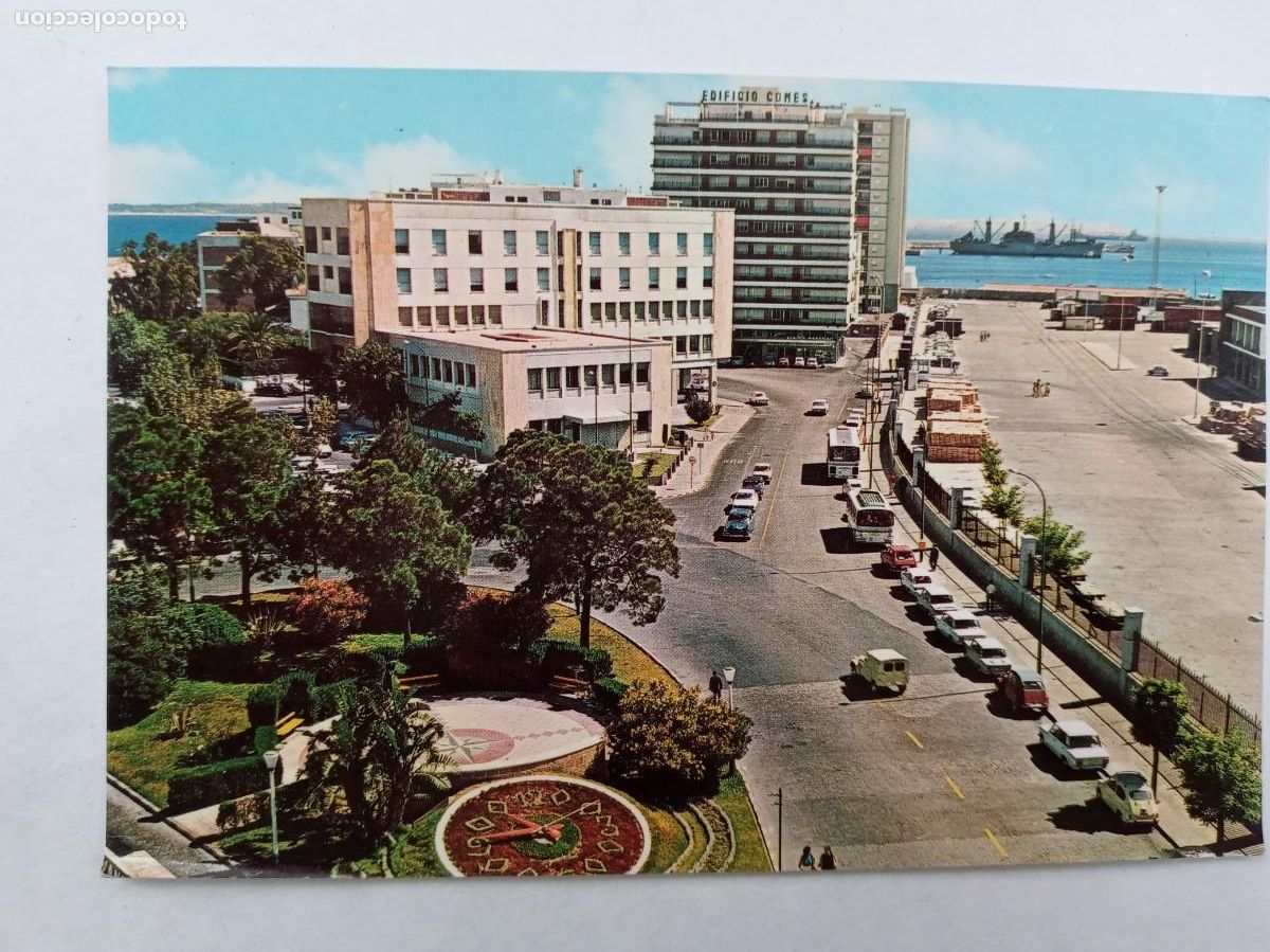 Postales: POSTAL DE CADIZ: PLAZA DE ESPA&Ntilde;A Y AVDA. DEL PUERTO. A&Ntilde;OS 60