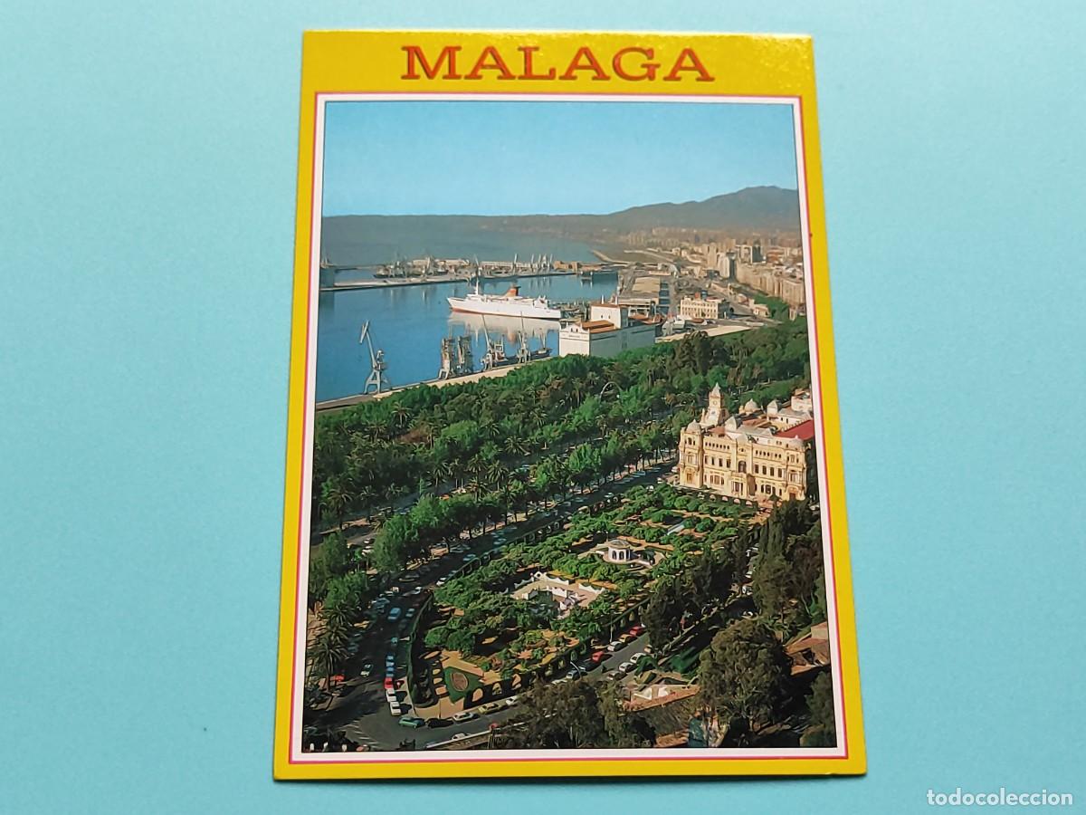 Postais: M&Aacute;LAGA .-N⁰ 221 Panor&aacute;mica desde Gibralfaro, tarjeta postal sin circular, antigua