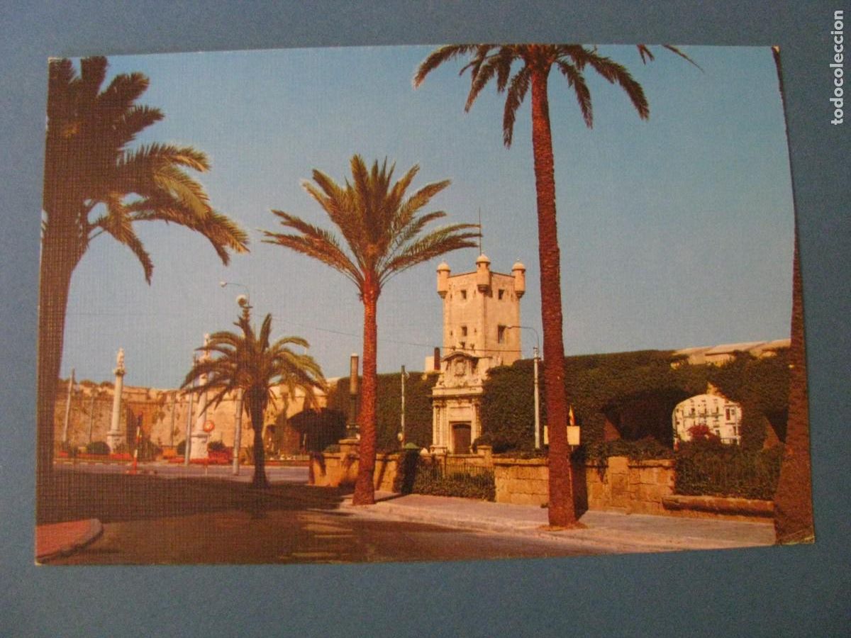 Postales: POSTAL DE CADIZ. PUERTA DE TIERRA. EDICI&Oacute;N DE LUJO.