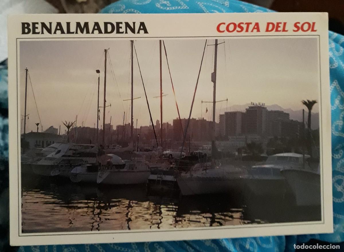 Postales: -83615 POSTAL BARCOS EN EL ATARDECER EN EL PUERTO DE BENALM&Aacute;DENA, MALAGA, REGALOSOL