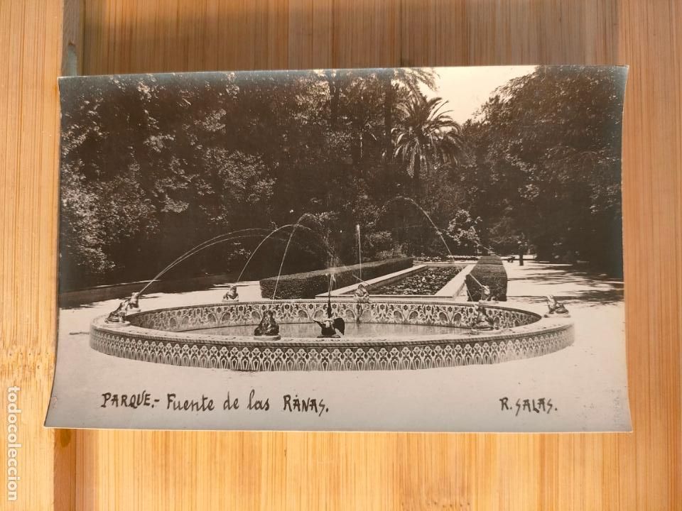 Postales: SEVILLA-PARQUE-FUENTE DE LAS RANAS-FOTOGRAFICA-POSTAL ANTIGUA-(104.022)