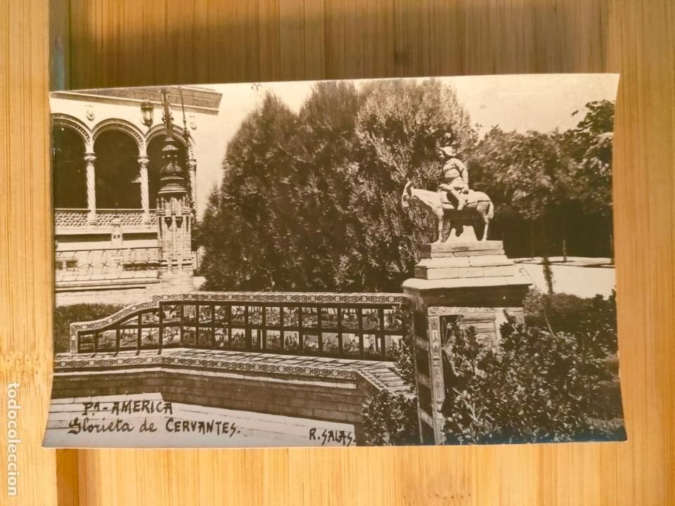 Postales: SEVILLA-GLORIETA DE CERVANTES-FOTOGRAFICA-POSTAL ANTIGUA-(104.025)