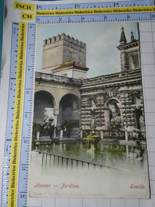 Postkarten: POSTAL DE SEVILLA. SIGLO XIX - 1905. JARDINES DEL ALC&Aacute;ZAR. 1853 PURGER. 2666