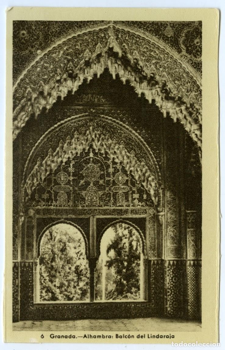 Postales: N&ordm; 6-GRANADA. Alhambra. Balc&oacute;n del Lindaraja. Sin circular. ED. HELIOTIPIA ART&Iacute;STICA ESPA&Ntilde;OLA