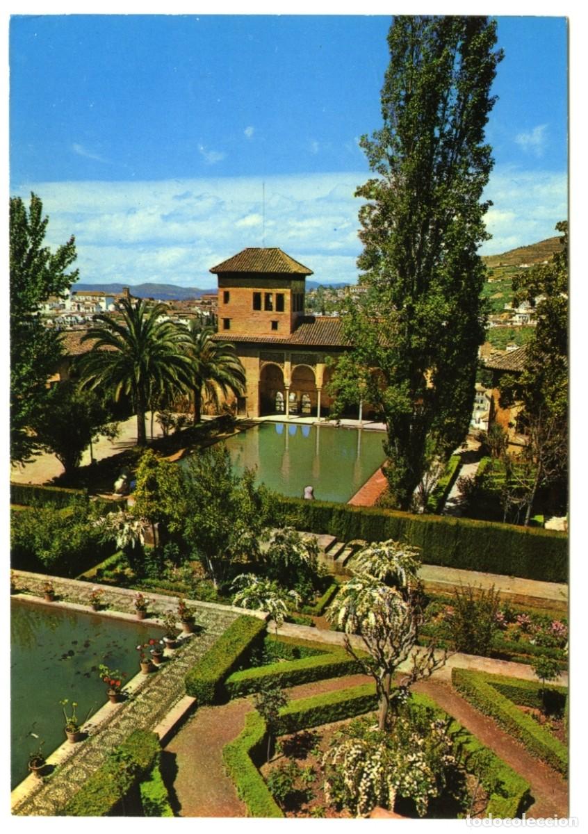 Postales: N&ordm; 1.081-GRANADA. Alhambra. Jardines del Partal. Sin circular. EDICIONES GALLEGOS
