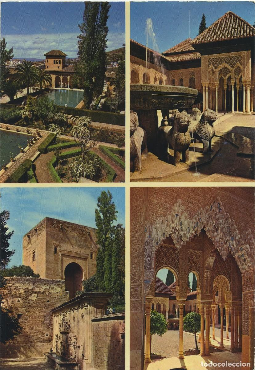 Postales: N&ordm; 1.028-GRANADA. Patio de los Leones. Sin circular. EDICIONES GALLEGOS