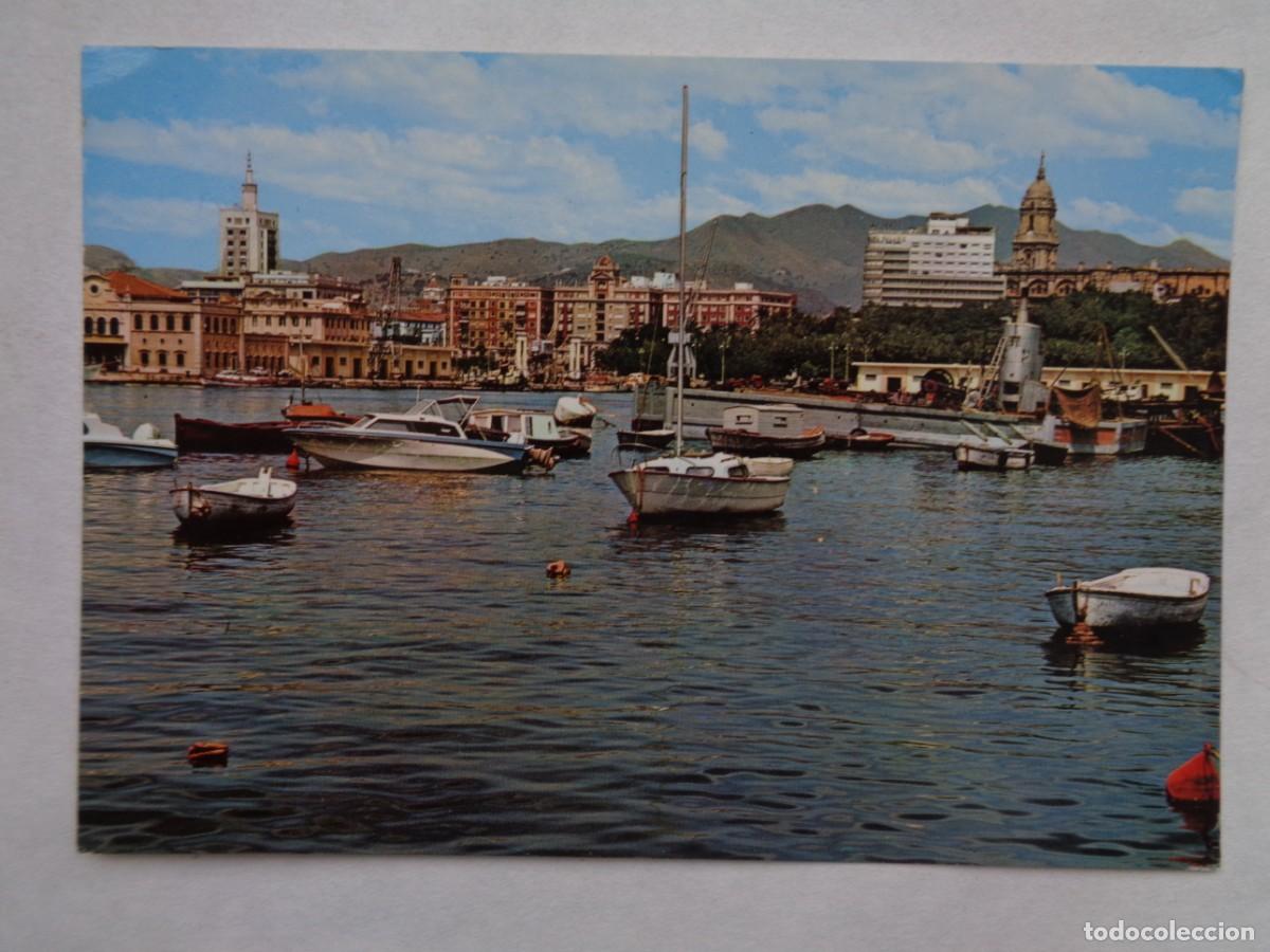 Postales: POSTAL DE MALAGA ( COSTA DEL SOL ): PUERTO . A&Ntilde;OS 60