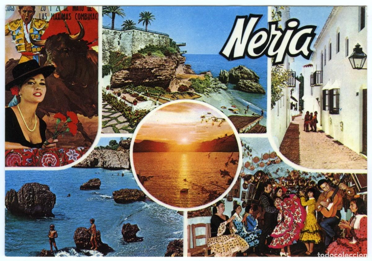 Postales: N&ordm; 1.935-NERJA. Costa del Sol. Diversos aspectos. Sin circular. ED. POSTALES COSTA DEL SOL