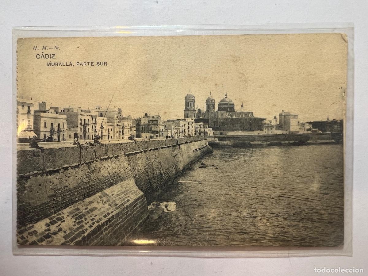 Postales: POSTAL. CADIZ. MURALLA PARTE SUR. HAUSER Y MENET.