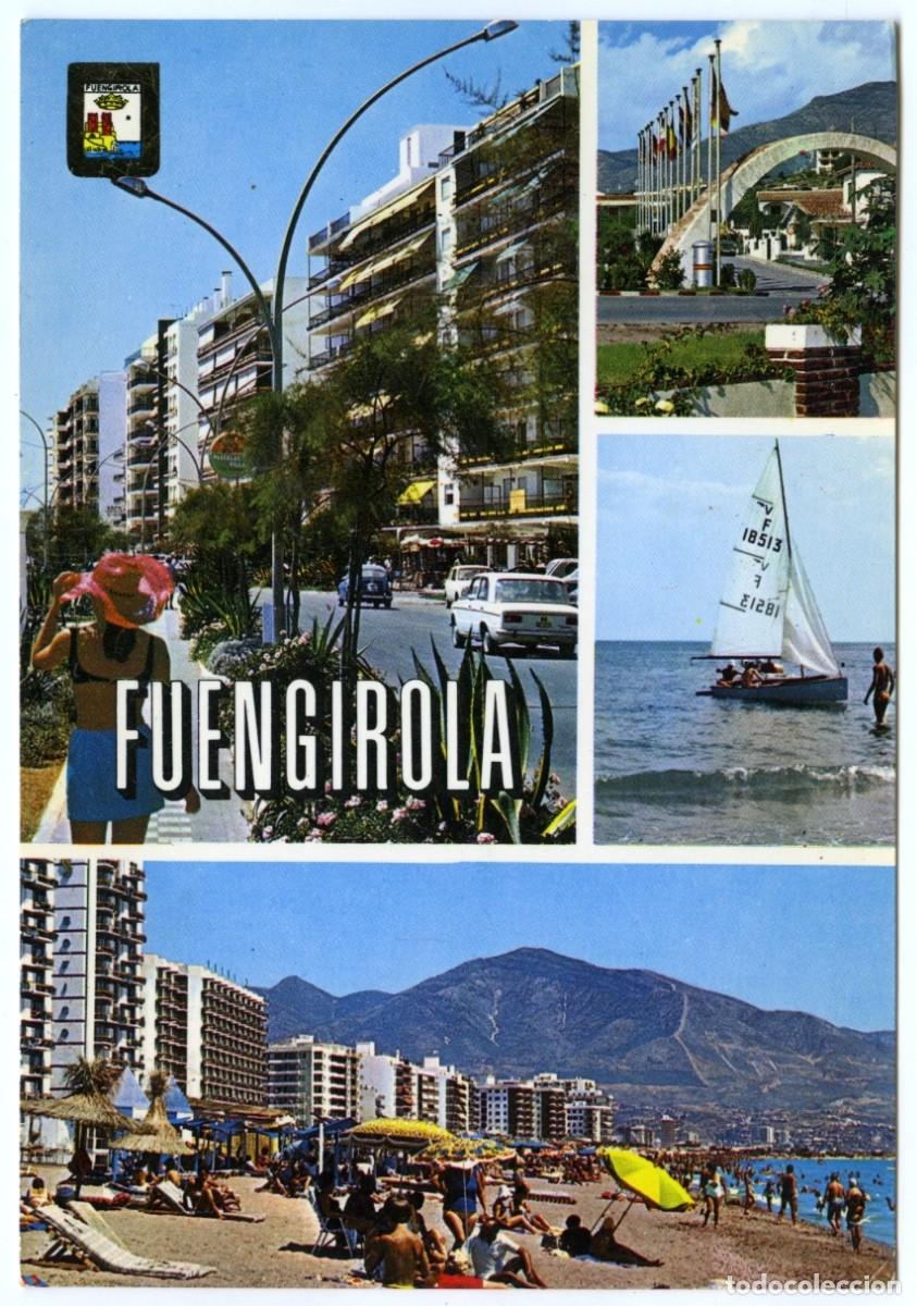 Postales: N&ordm; 31-FUENGIROLA. Costa del Sol. Vistas parciales. Sin circular. ED. DOM&Iacute;NGUEZ