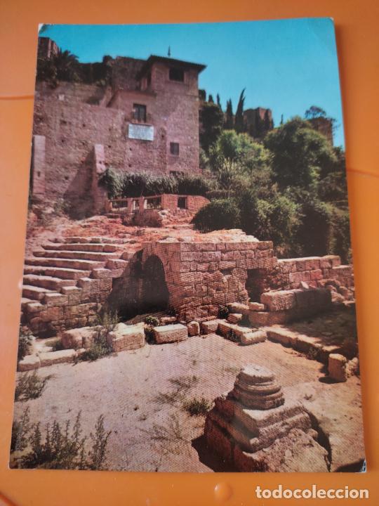 Postales: MALAGA ALCAZABA ANFITEATRO ROMANO ED DOMINGUEZ 13 DORSO ESCRITO
