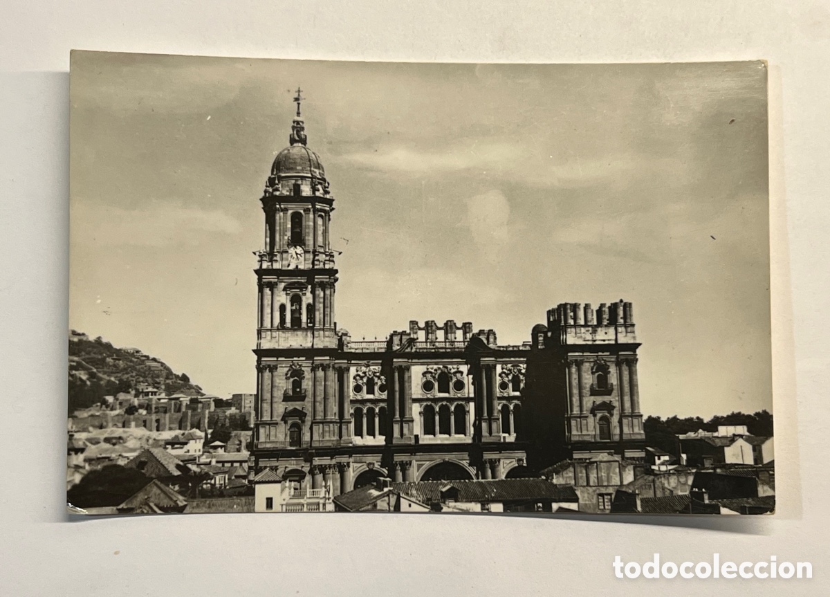 Postales: MALAGA (Andaluc&iacute;a) Postal No.446, Santa Iglesia Catedral. Foto Cortes (a.1958) S/C