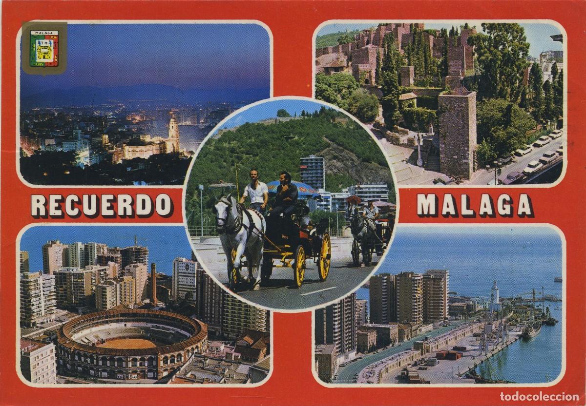 Postales: N&ordm; 126-M&Aacute;LAGA. Costa del Sol. Diversos aspectos. Circulada en 1985. ED. DOM&Iacute;NGUEZ