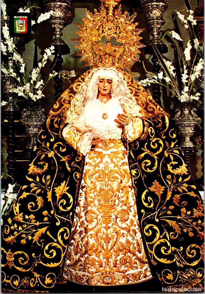 Postkarten: M&aacute;laga - Semana Santa - Mar&iacute;a Sant&iacute;sima de los Dolores - Dom&iacute;nguez 33 - 148x103mm