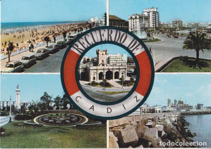 Postales: CADIZ, RECUERDO, VARIAS VISTAS &ndash; EDICIONES ARRIBAS N&ordm;2042 &ndash; S/C