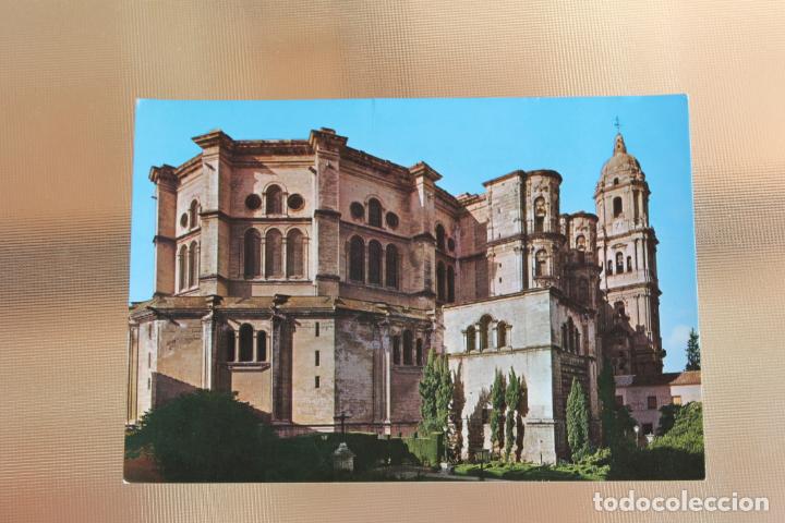 Postales: POSTAL CATEDRAL DE MALAGA LABORATORIO CHEMINOVA ESPA&Ntilde;OLA 1972
