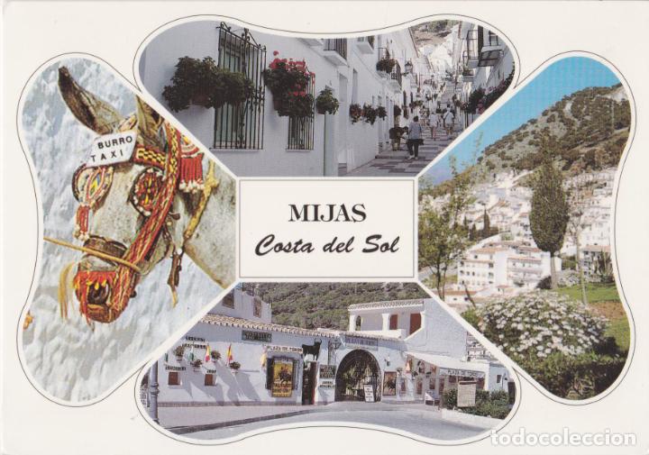 Postales: MIJAS (MALAGA) VISTAS T&Iacute;PICAS DE LA CIUDAD &ndash; ALMACENES REGALOSOL N&ordm;344 &ndash; S/C