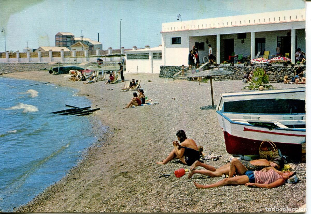 Postales: MOTRIL-CLUB NAUTICO Y PLAYA -A&Ntilde;O 1965