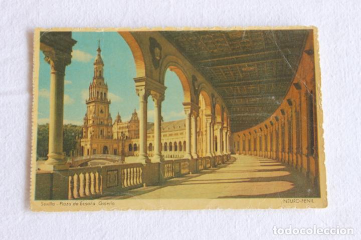 Postales: PLAZA DE ESPA&Ntilde;A SEVILLA GALERIA LABORATORIOS TURON
