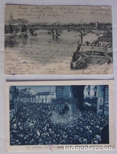 Postales: DOS POSTALES DE SEVILLA, 1903 - Foto 1