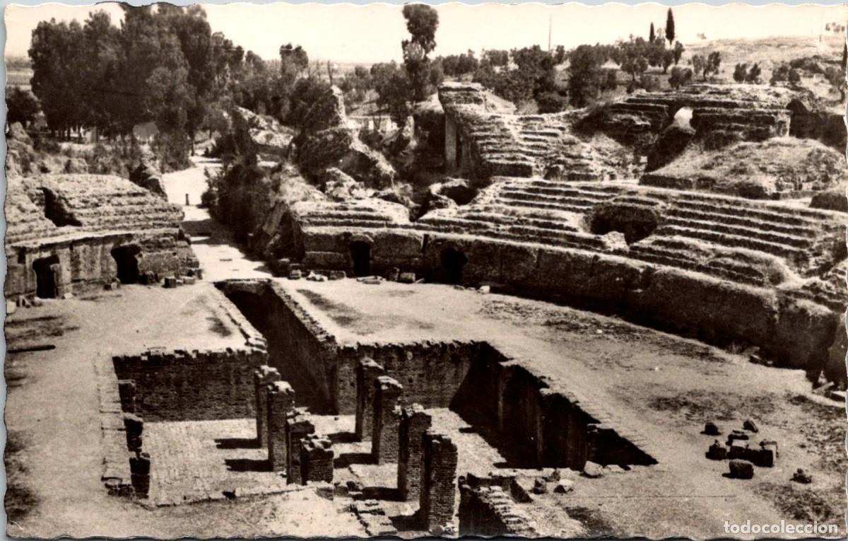 Postkarten: Santiponce (Sevilla) - Anfiteatro romano de It&aacute;lica - Siglo I DC - Garc&iacute;a Garrabella 3 - 139x88mm
