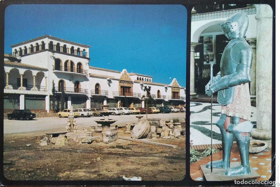 Postales: San Pedro de Alc&aacute;ntara. Centro Comercial Laviansa. Fausto Mu&ntilde;oz. Usada con sello. Color