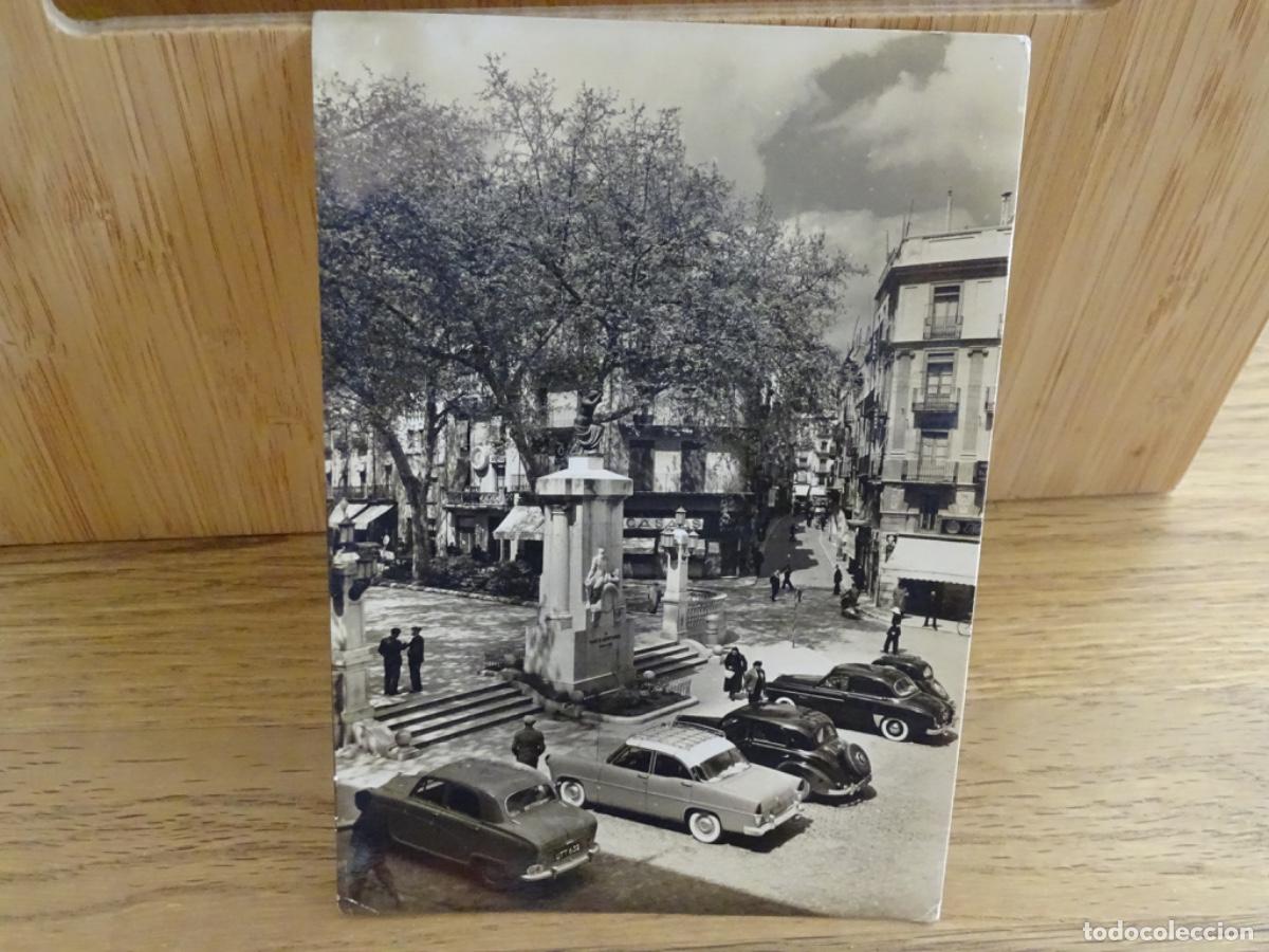 Postais: POSTAL FIGUERAS 2. MONUMENTO A MONTURIOL Y CALLE GERONA. 1960