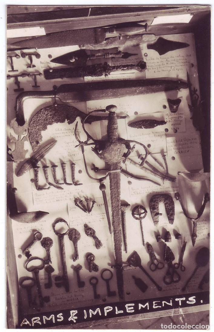 Postales: Museo de Niebla (Huelva): Arms & Implements. No consta editor. No circulada (A&ntilde;os 20)