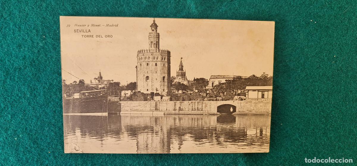 Postales: POSTAL SEVILLA (1908) TORRE DEL ORO - RW - Foto 1