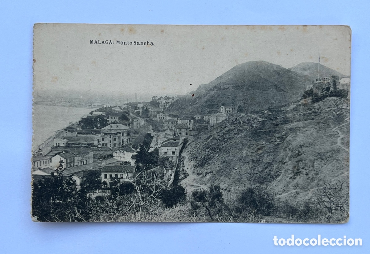 Postales: MALAGA. Postal Monte Sancha. Fototipia Hauser y Menet (h.1920?) S/C