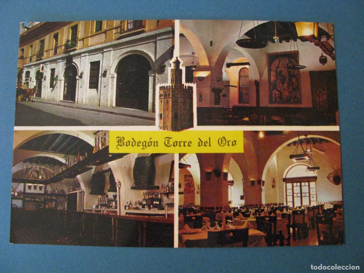 Postales: POSTAL DE SEVILLA. BODEGON TORRE DEL ORO. - Foto 1