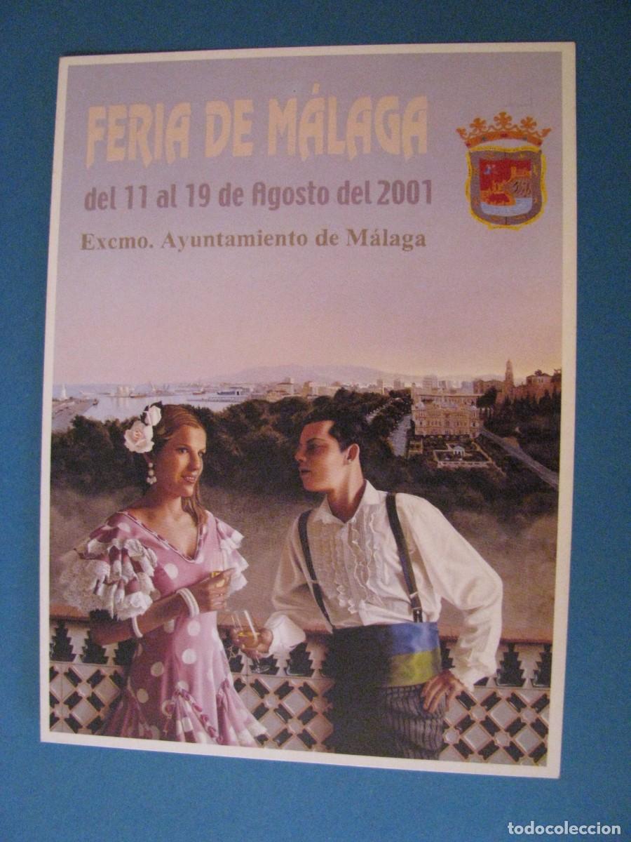 Postales: POSTAL DEL CARTEL DE LA FERIA DE MALAGA. 2001