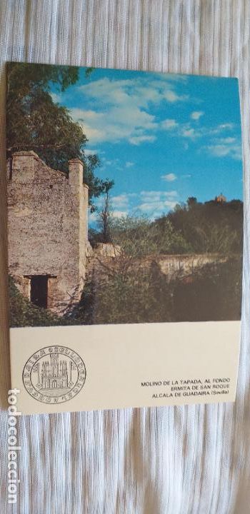 Postkarten: SEVILLA-RV-150X105mm-ALCALA DE GUADAIRA-MOLINO DE LA TAPADA,AL FONDO ERMITA DE SAN ROQUE
