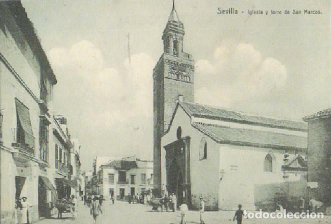 Postkarten: POSTAL SEVILLA IGLESIA Y TORRE DE SAN MARCOS (FACS&Iacute;MIL) P-ANSE-2415