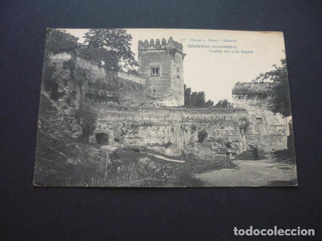 Postales: GRANADA ALHAMBRA TORRE DE LOS PICOS - Foto 1