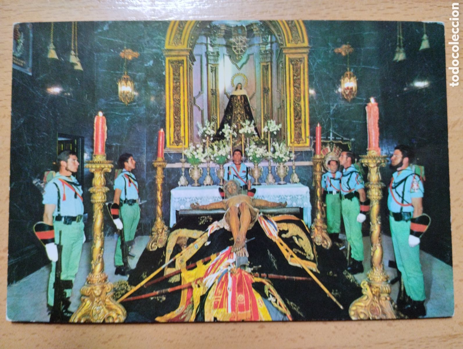 Postales: MALAGA SEMANA SANTA LA LEGION ESPA&Ntilde;OLA DA GUARDIA AL SANTISIMO CRISTO DE LA BUENA MUERTE