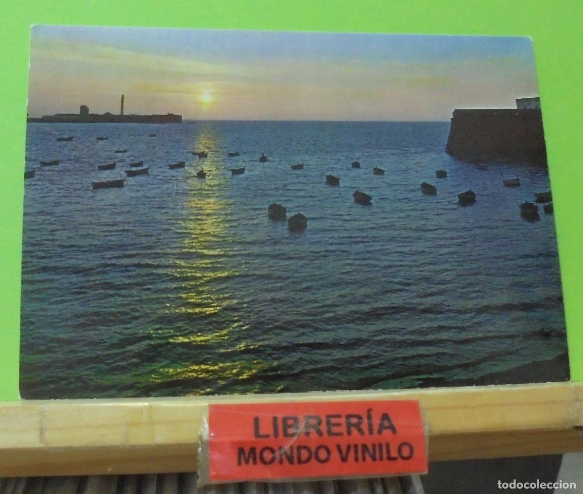 Postales: N&ordm; 55 - Cadiz, Caleta y Faro, 15x10 cm