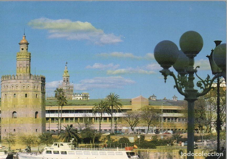 Postales: Sevilla, edificio de Previsi&oacute;n espa&ntilde;ola, circulada, ver dorso - Foto 1
