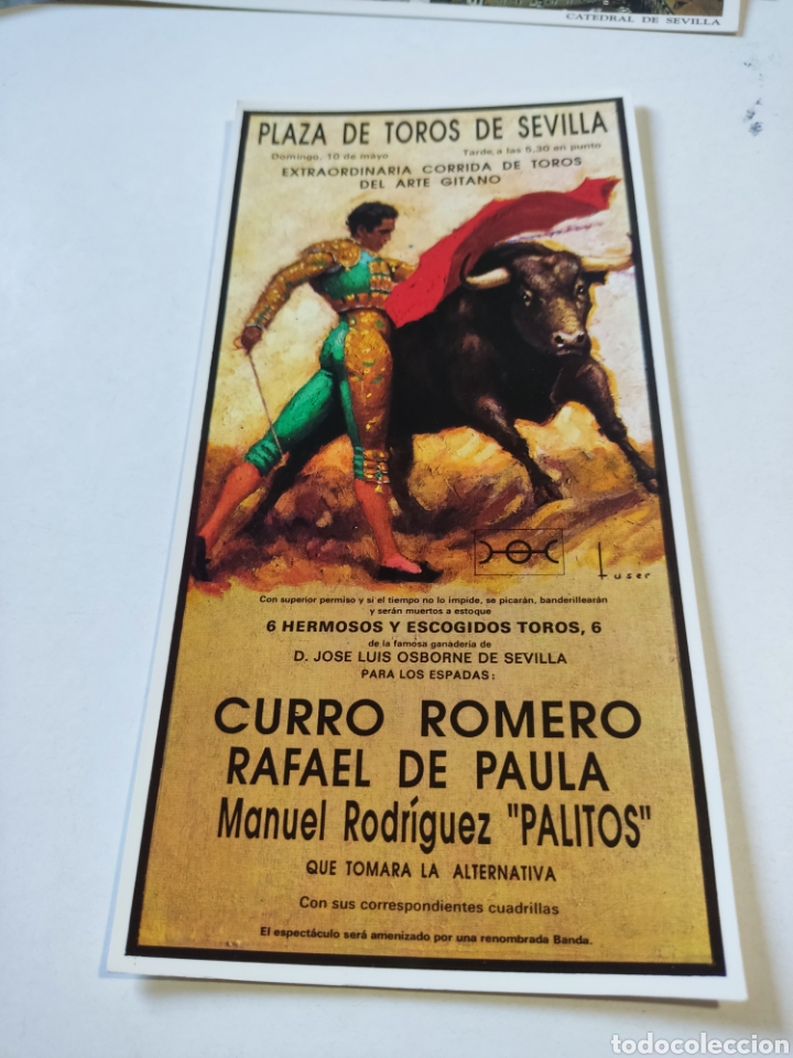 Postales: Postal taurina plaza de toros de Sevilla